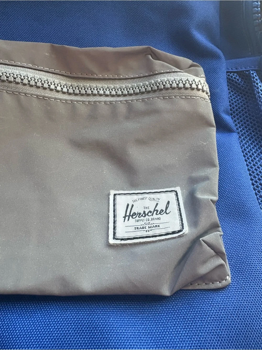 Herschel Supply Co Blue Backpack Tan Pocket School Travel Bag